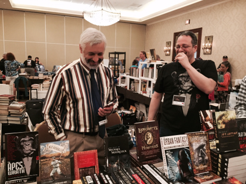 Tachyon publisher Jacob Weisman and I having a good time at Armadillocon 38 (photo: Brandy Whitten)